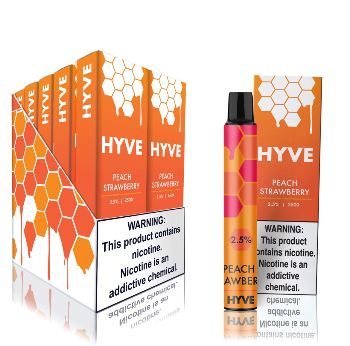 Hyve 2000 Puffs Peach Strawberry