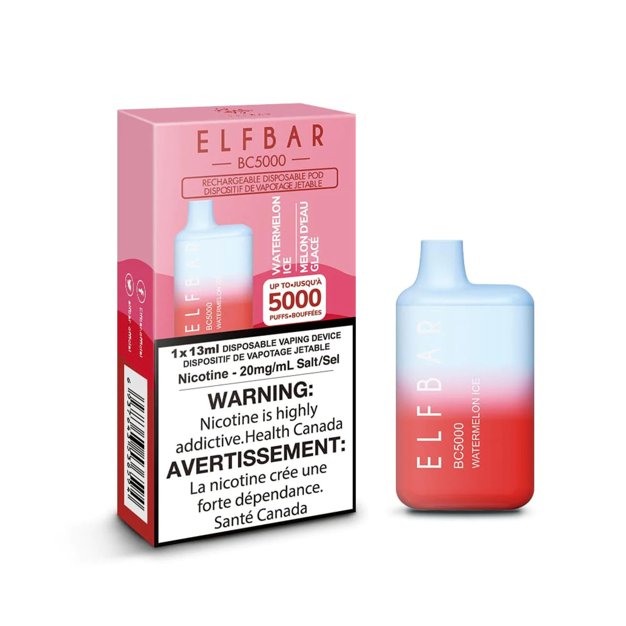 ELFBAR 5000 Puffs Watermelon Ice