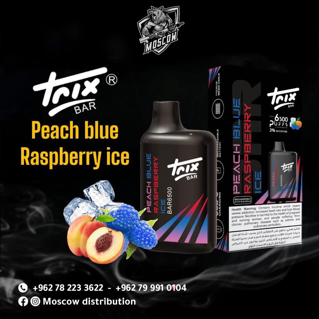 Trix 6500 Peach Blue Raspberry Ice