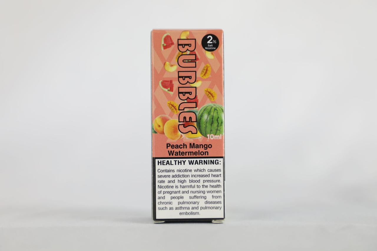 Bubbles 10 Ml Salt Nic Peach Mango Watermelon