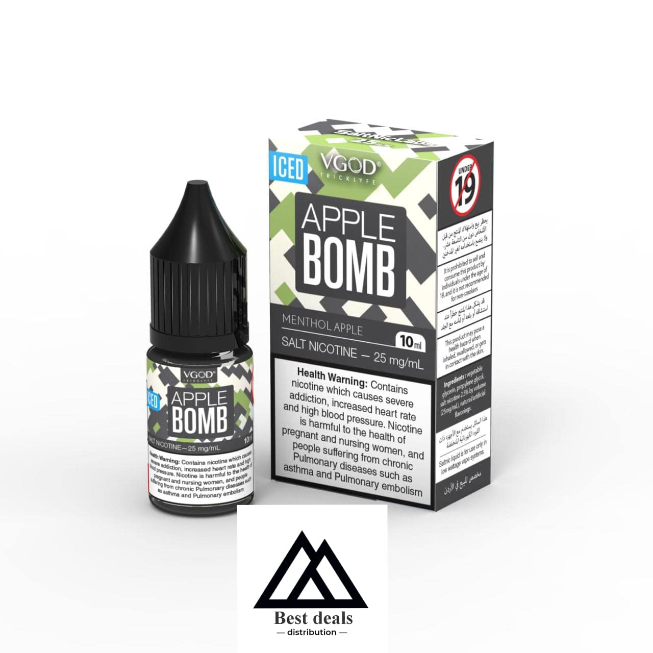 Vgod Apple Bomb Ice 10Ml Salt Nic