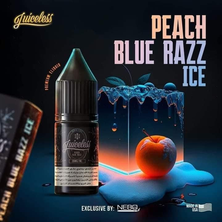 Juiceless 10 Ml Salt Nic Peach Blue Razz