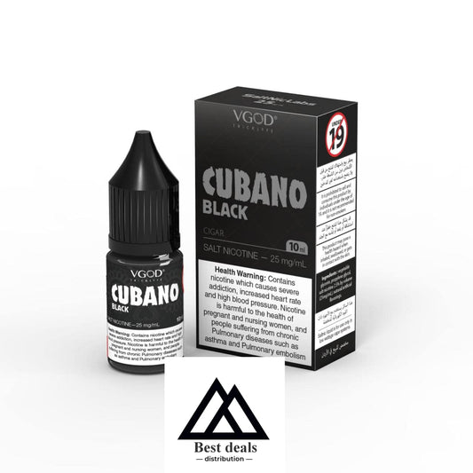 Vgod  Cubano Black 10Ml Salt Nic