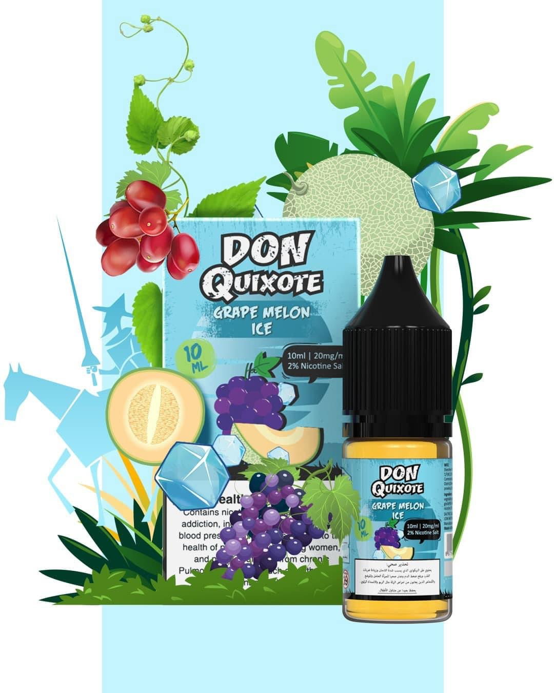 Don Quixote 10 Ml Salt Nic Grape Melon Ice