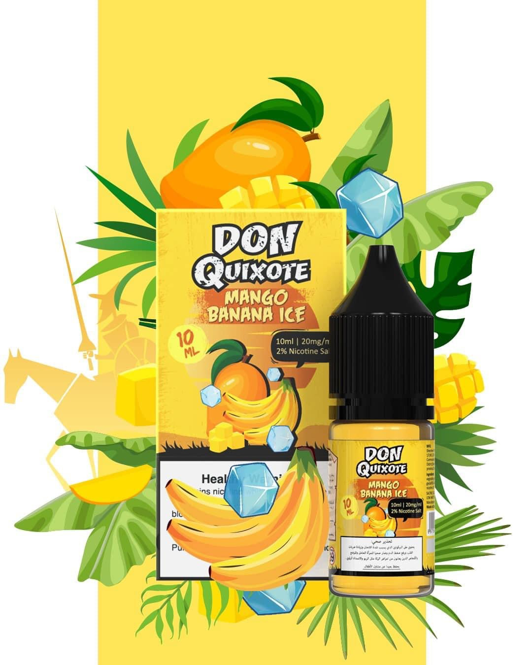 Don Quixote 10 Ml Salt Nic Mango Banana Ice