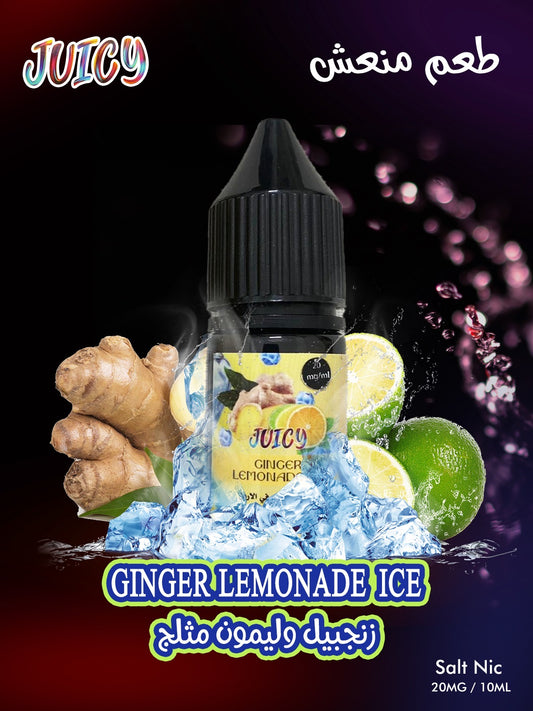 Juicy 10 Ml Salt Nic Ginger Lemonade Ice