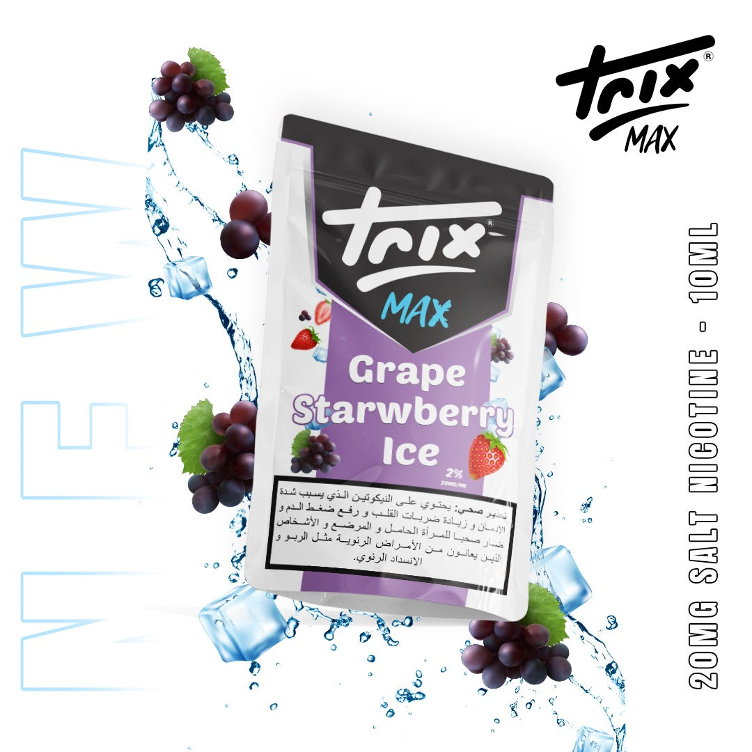 Trix 10 Ml Salt Nic. Grape Strawberry Ice Juice