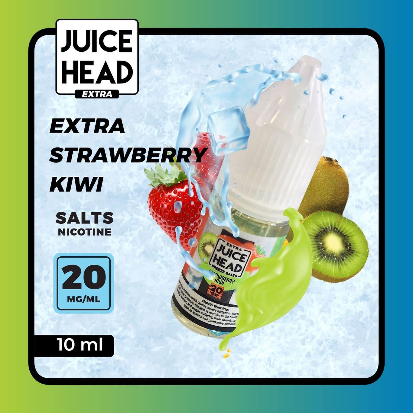 Juice Head 10 Ml Salt Nic Strawberry Kiwi Ice