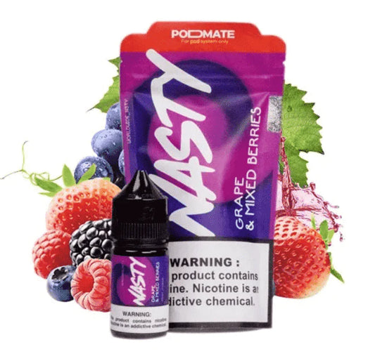 Nasty 10 Ml Salt Nic Grape & Mixed Berries