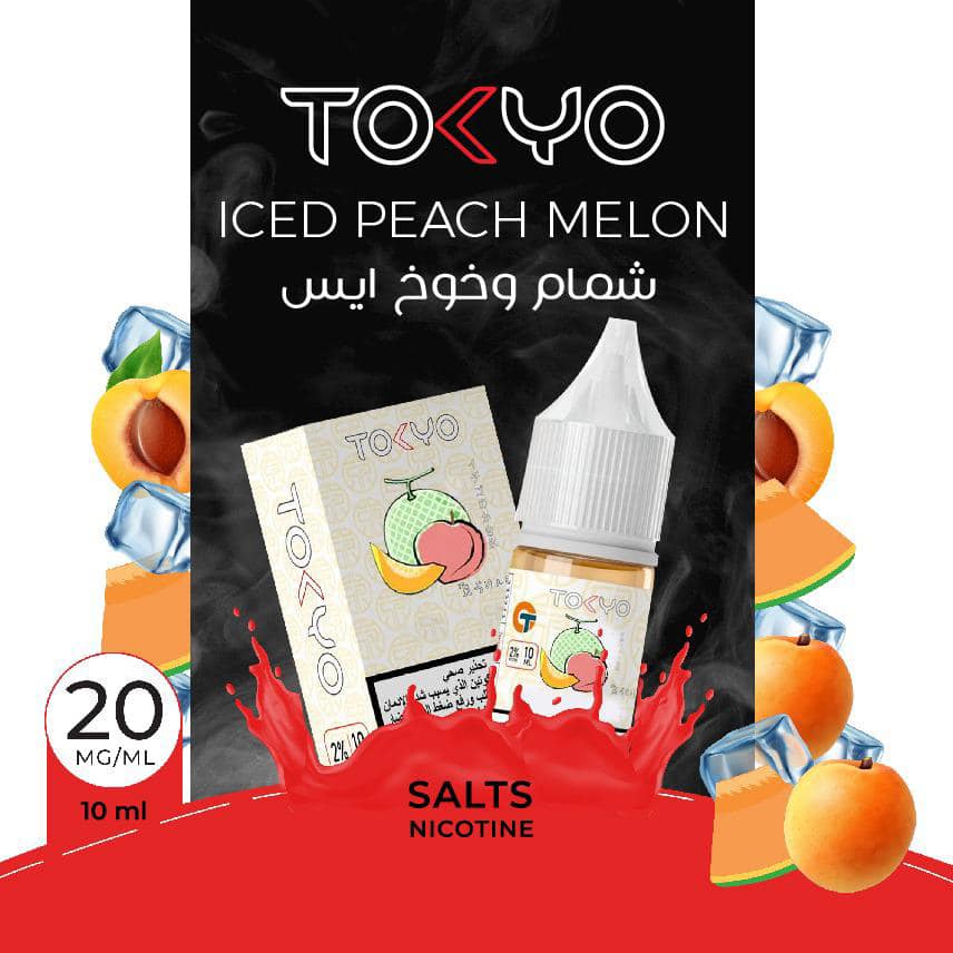 Tokyo Iced Peach Melon 10Ml Salt Nic