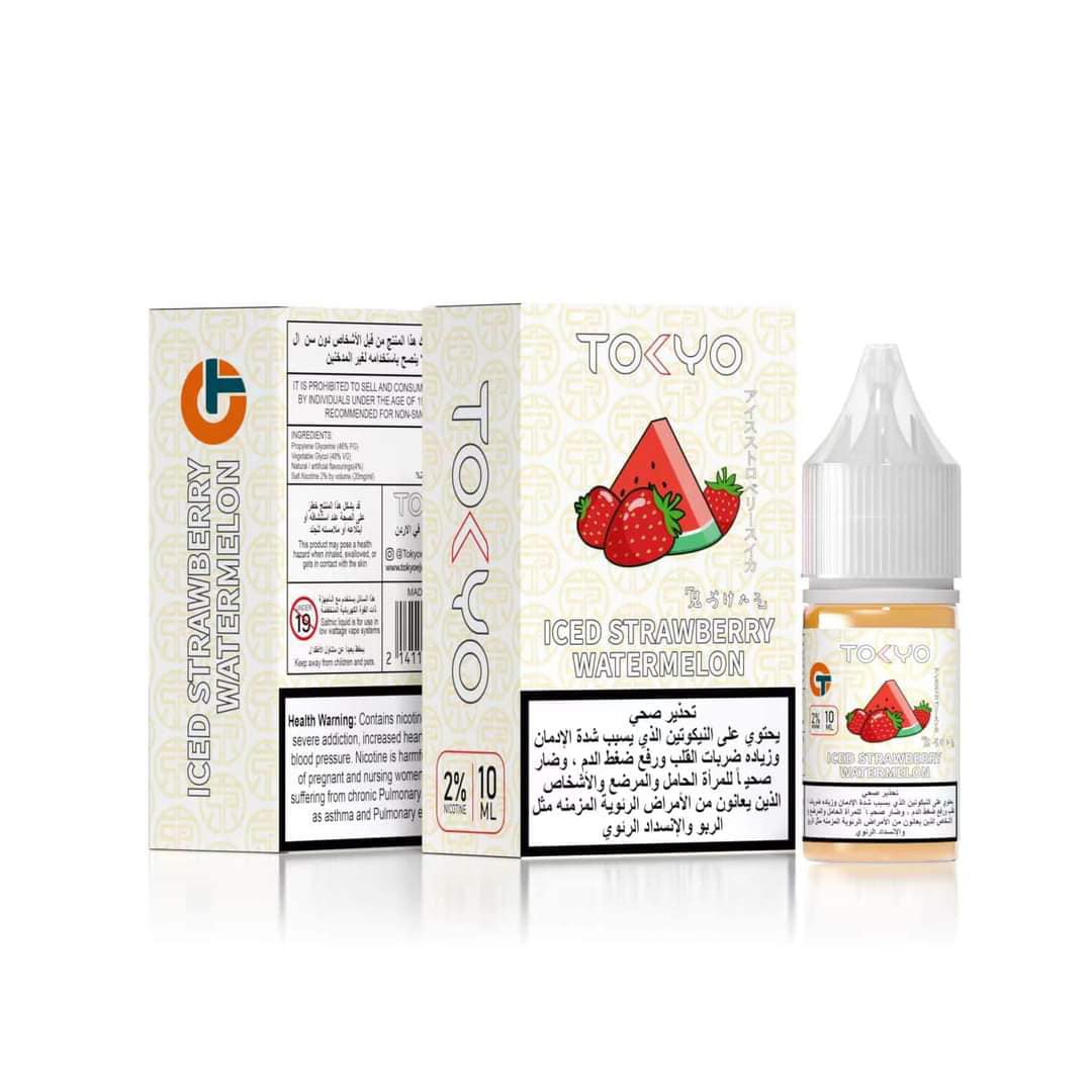 Tokyo Iced Strawberry Watermelon 10Ml Salt Nic