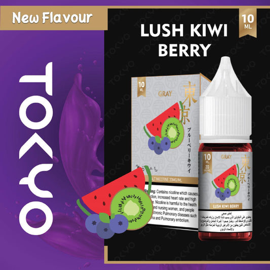 Tokyo Lush Kiwi Berry Grey (Low Mint) 10Ml Salt Nic