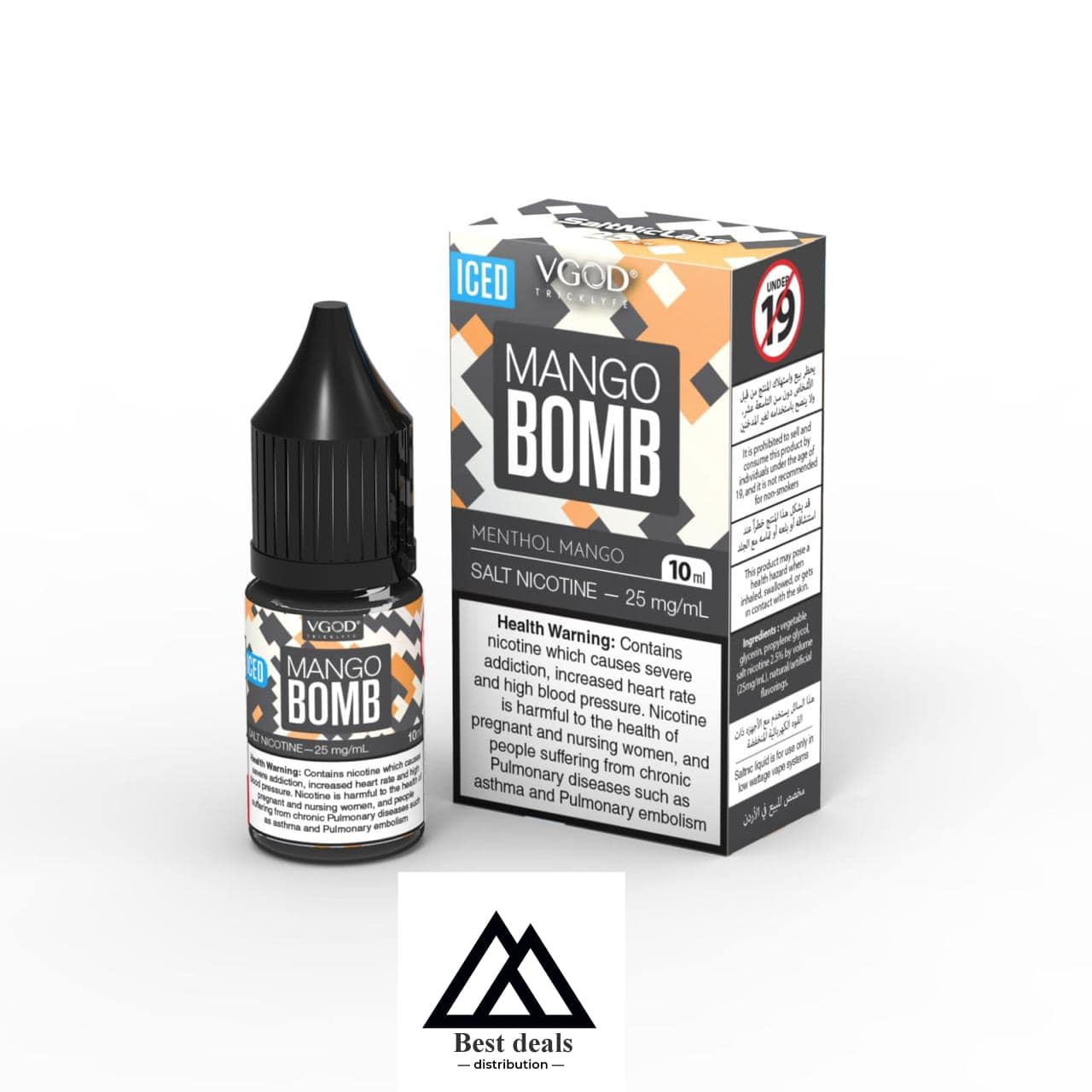 Vgod Mango Bomb Ice 10 ML Salt Nic