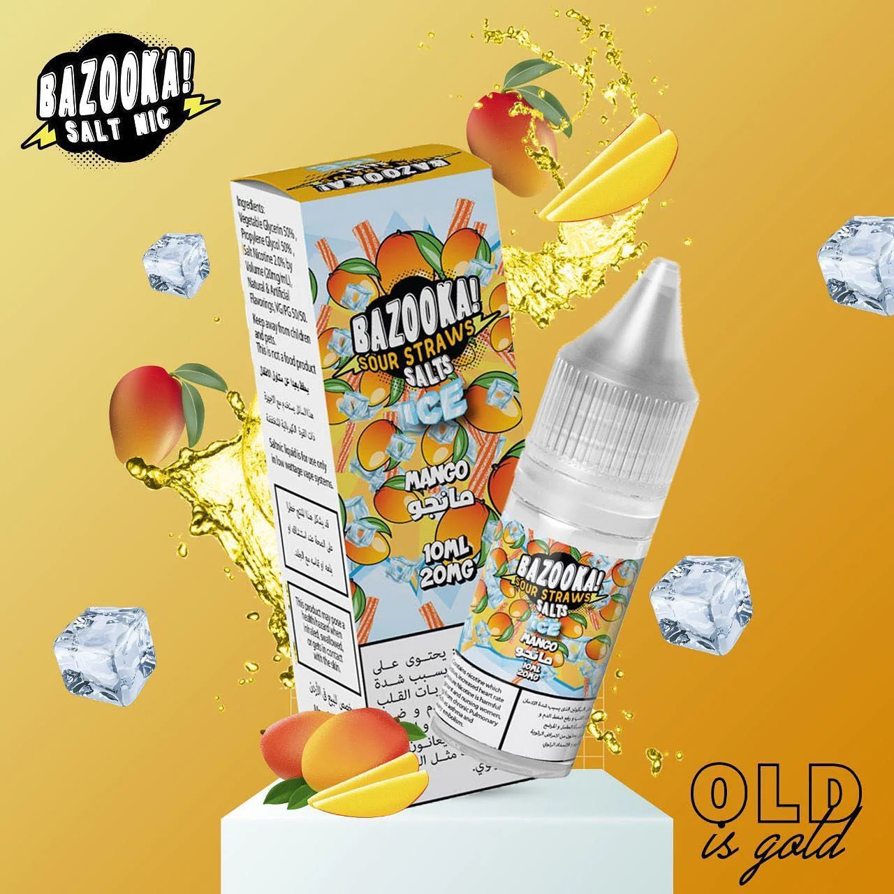 Bazooka Mango Ice 10 Ml Salt Nic