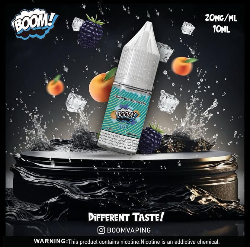 Boom Juice Peach Blue Raspberry Ice