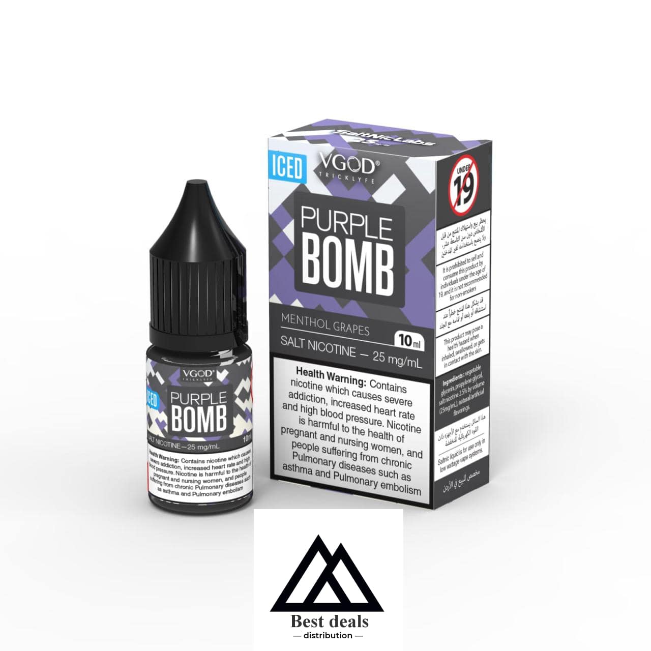 Vgod Purple Bomb Ice 10 ML Salt Nic