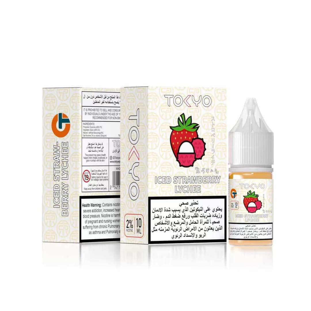 Tokyo Iced Strawberry Lychee 10Ml Salt Nic