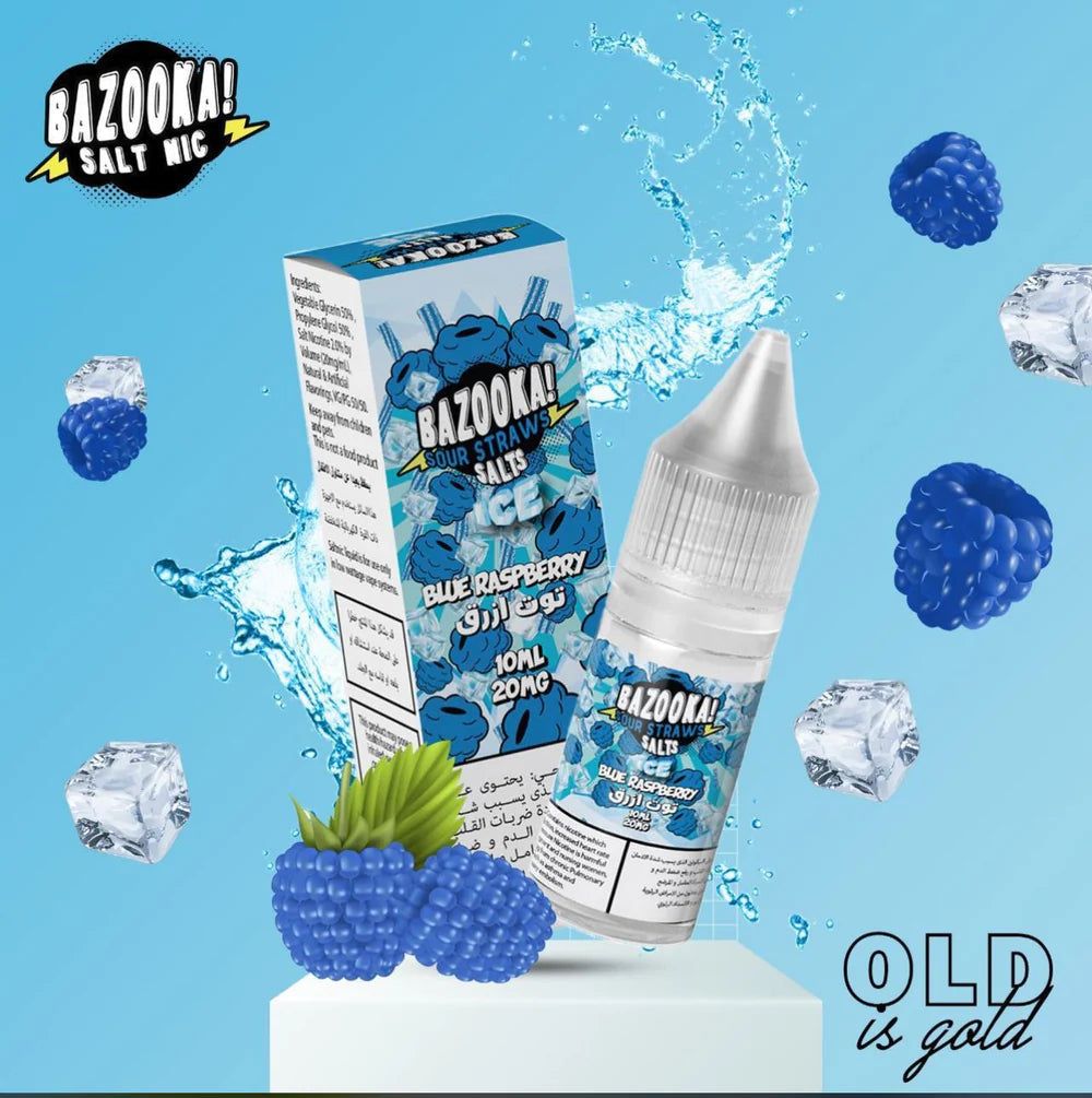 Bazooka Blue Raspberry Ice 10 Ml Salt Nic