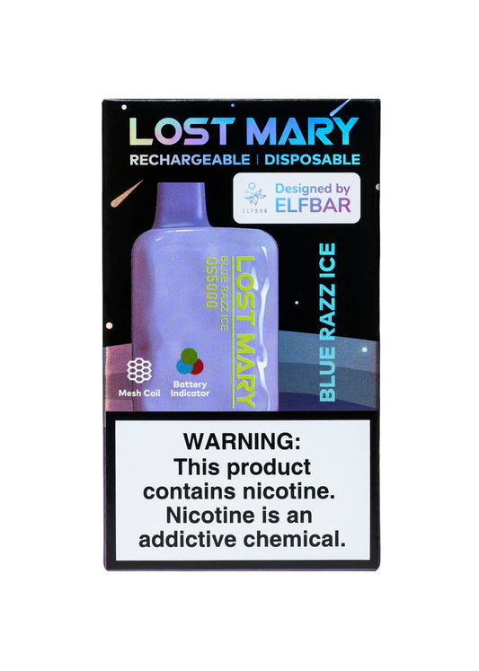 Lost Mary 5000 Puffs Blue Razz Ice